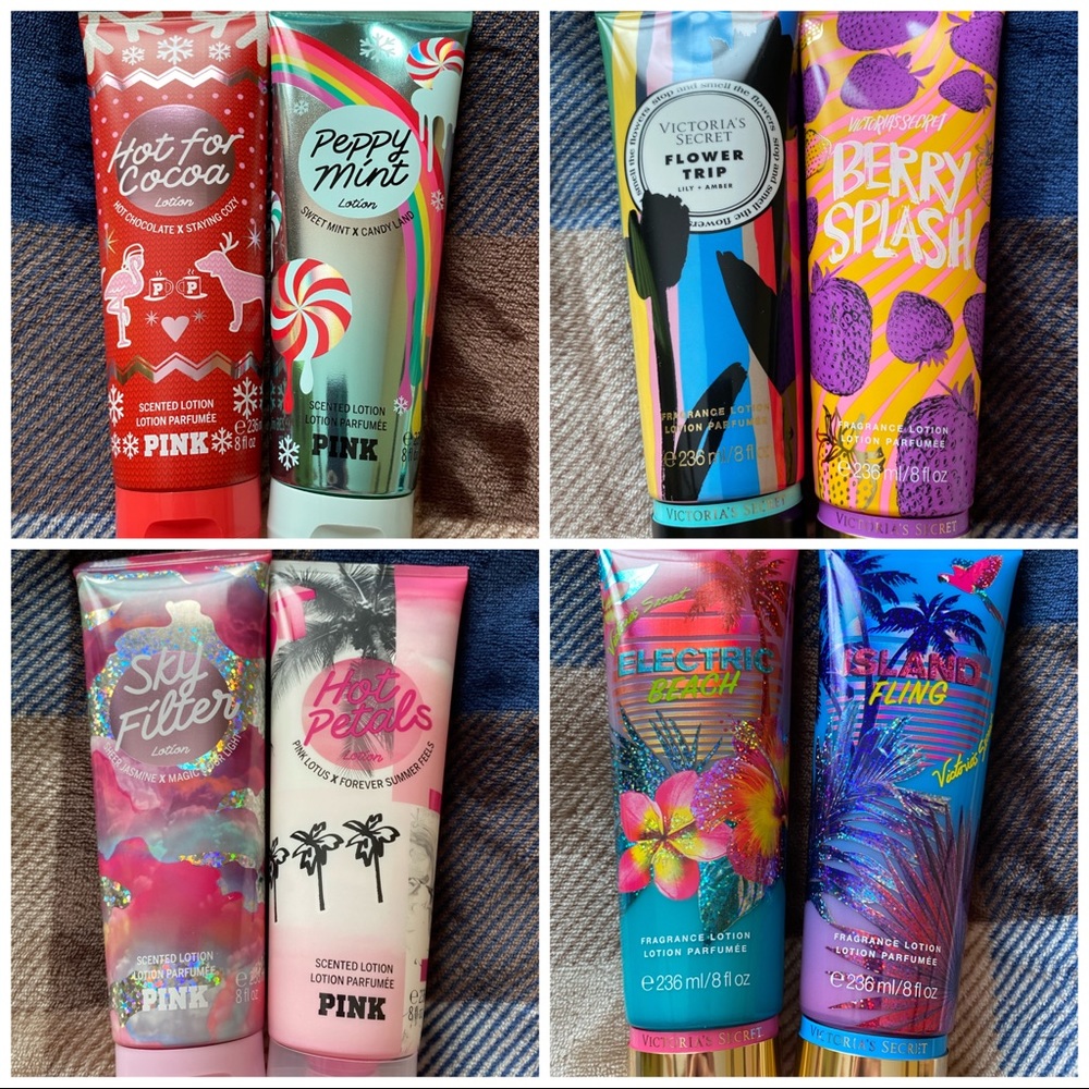 Vs pink lotion lot